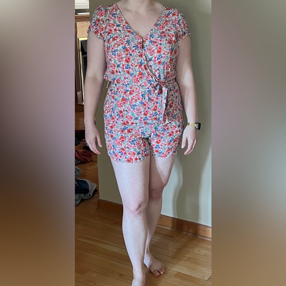 Floral Women's Romper